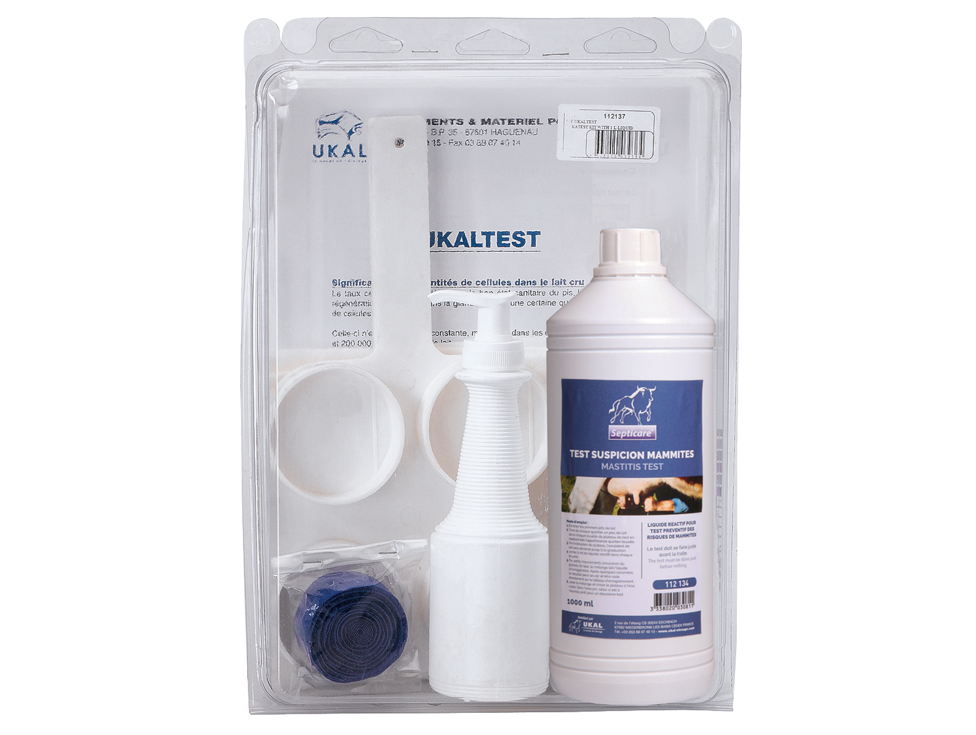 Kit complet Septicare , pour test de mammite